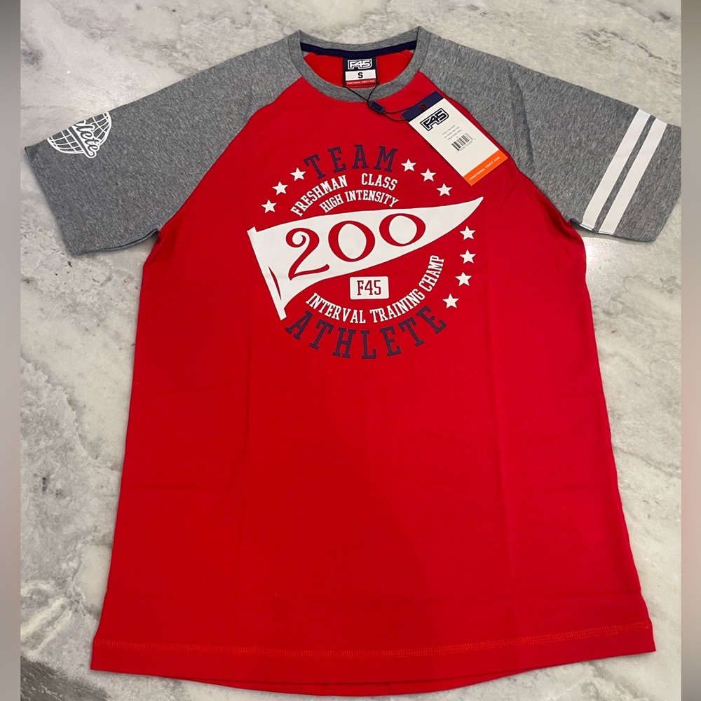 F45 Team Athlete 200 Graphic Short Sleeve Tee - Red